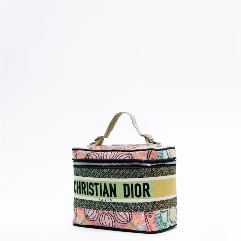 Dior embroidered canvas toiletry